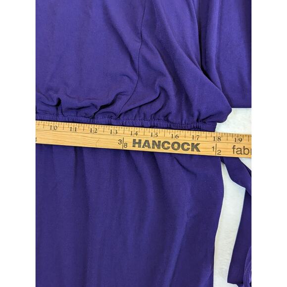 Purple Chico's Blouson Sz3 Dress Len 38"Unstretched Waist36"GUC Pullover - Picture 7 of 9